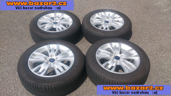   Ford Alu kola+ letní pneumatiky 215/55/R16 95W  90% vzorek