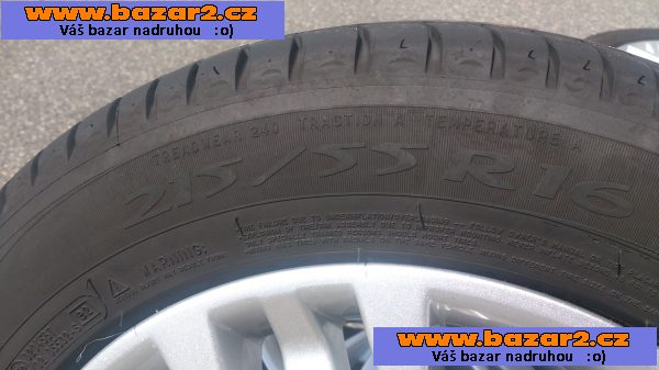   Ford Alu kola+ letní pneumatiky 215/55/R16 95W  90% vzorek