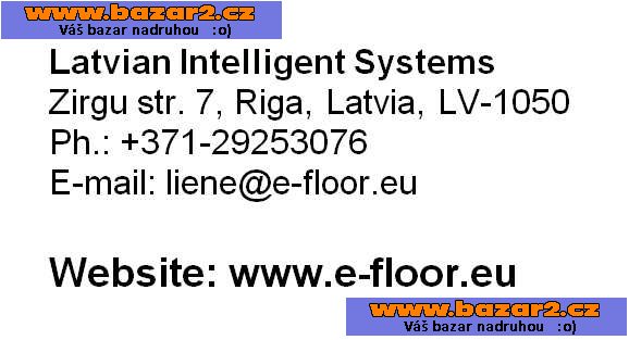 Elektrické podlahové vytápění – 13.50 EUR/m2