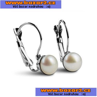 Náušnice s říčními perlami