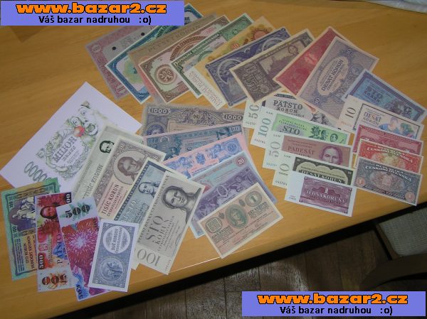 ČSSR , ČSR RU- nevydanné bankovky , návrhy oboustranná barevná kopie