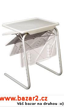 Univerzální stolek - skládací, bílý