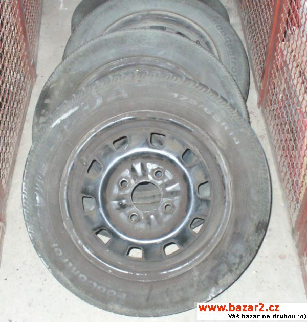 4x letní pneu Fulda 175/65 + disky 