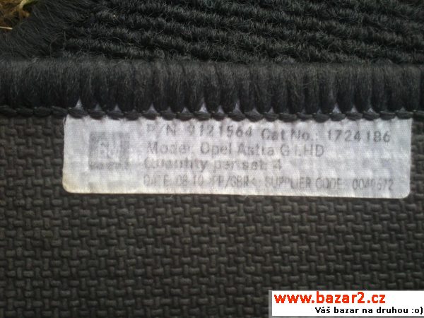 Textilové koberečky Opel Astra G 