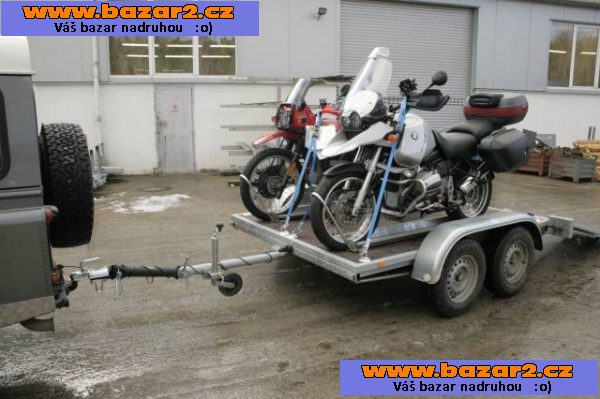 Prodám vlek na 2 motorky nebo čtyřkolku
