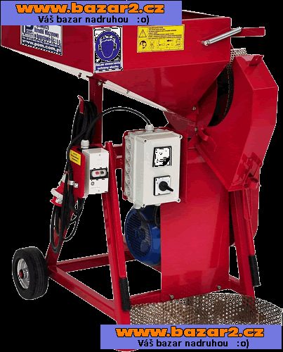 Prodám nový mačkač zrnin s motorem 7,5 KW cena s DPH 