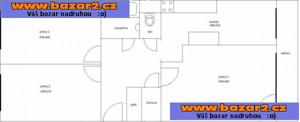 Pronájem pěkného bytu přímo u metra 3+1/L, 81 m2,