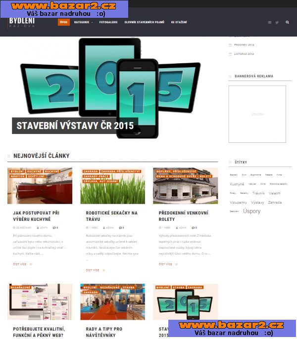 Web BYDLENI12.cz - inspirace pro stavbu, bydlení a zahradu