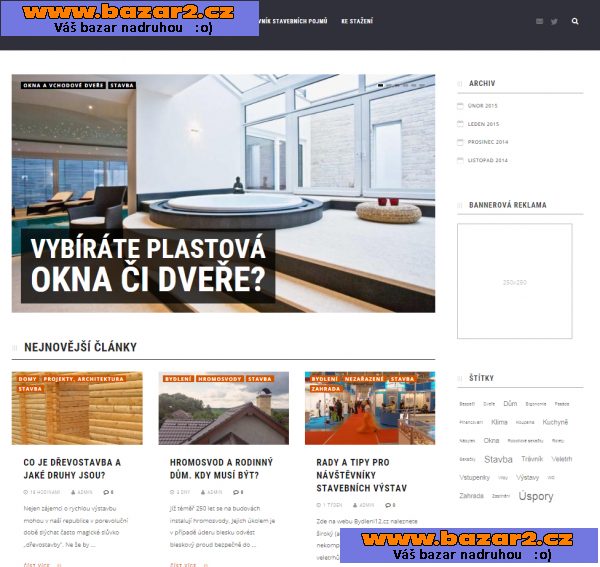 Web BYDLENI12.cz - inspirace pro stavbu, bydlení a zahradu