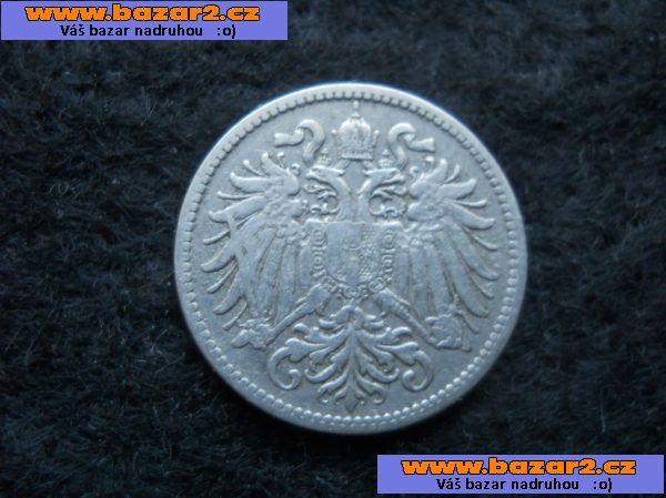 10 haléř r.1892 - VELICE VZÁCNÁ MINCE