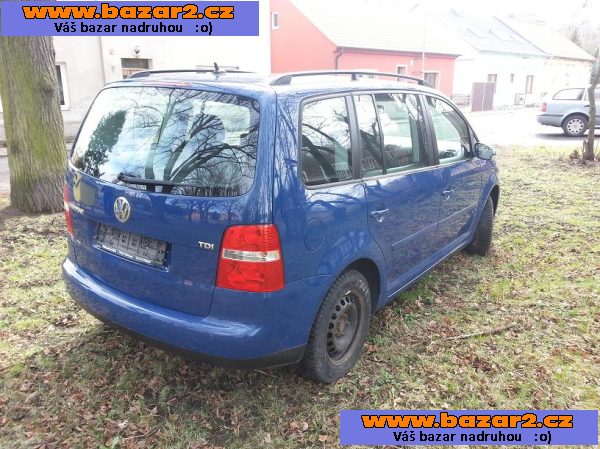 VW Touran 1,9 TDI GOAL, 77kw, r.v.06, 6 kvalt