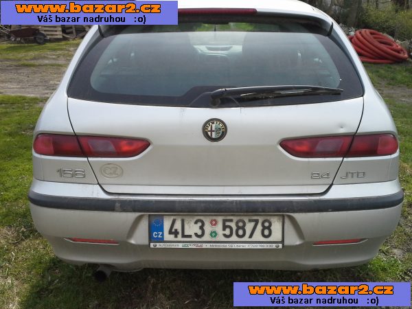 Prodej náhradních dílů nebo celého auta ALFA ROMEO 156 vagon2.4 LEVNE!