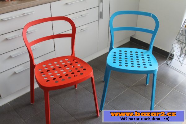 Barevné židle Ikea (2x)