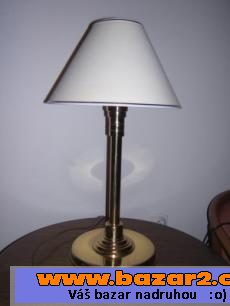 Lampy stol. zlaté + samost. stínít.