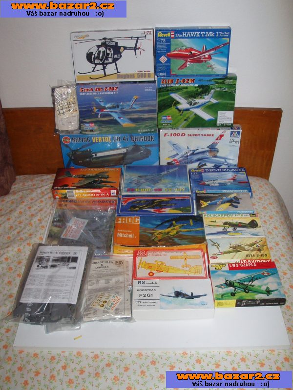 Nesetavené modely letadel 1/72