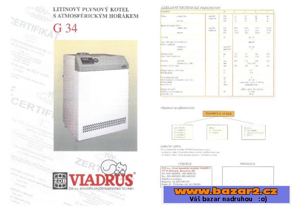 Kotel Viadrus C34, ZP, 28-35 kW