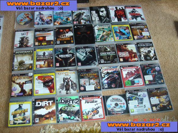 Prodám zánovní PS3 Slim. Je v kompletním balení plus hry