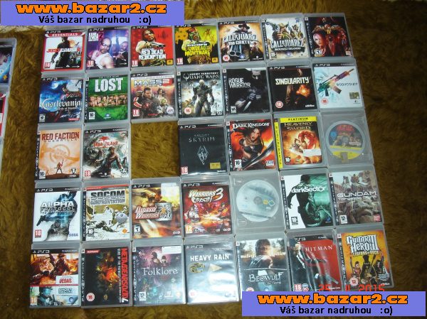 Rozprodávám sbírku asi sto kusů originálních her na PS3+PS3 slim