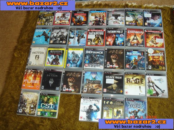 Rozprodávám sbírku asi sto kusů originálních her na PS3+PS3 slim