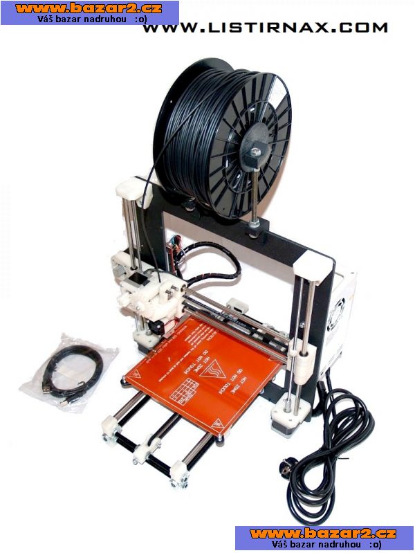 3D tiskárna Prusa I3 - Listirnax - Nová, záruka, podavač, ABS