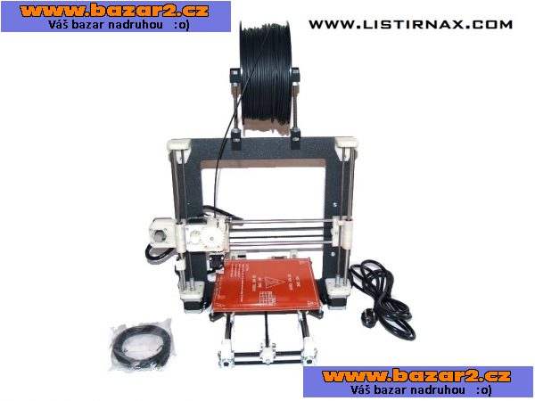 3D tiskárna Prusa I3 - Listirnax - Nová, záruka, podavač, ABS