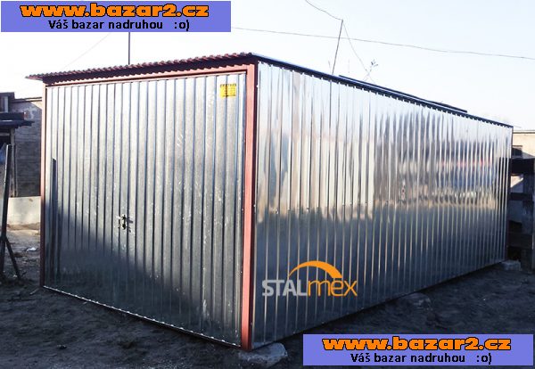Plechové garáže garáž pozinkovaný od výrobce 3x5m pro celou ČR