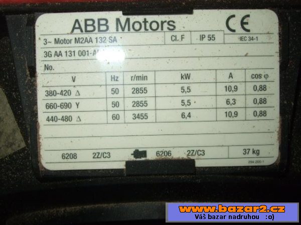 Třífázové elektromotory