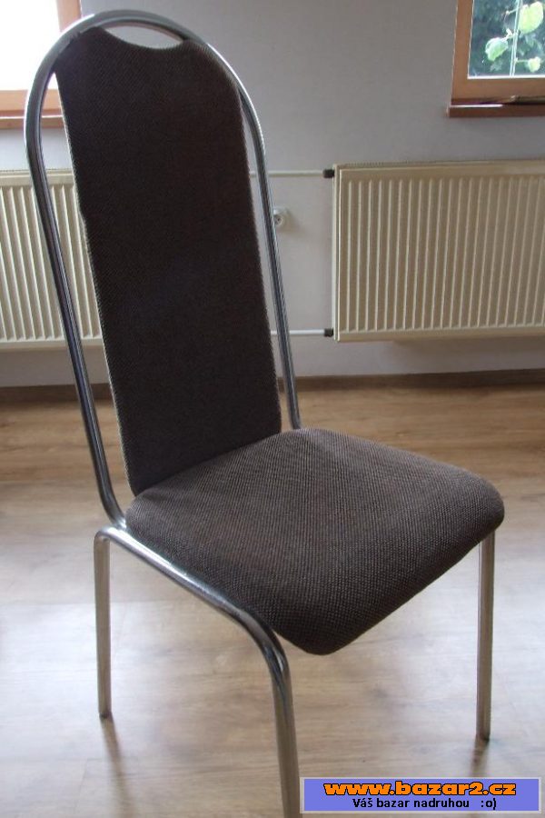Stůl a 4 židle chrom