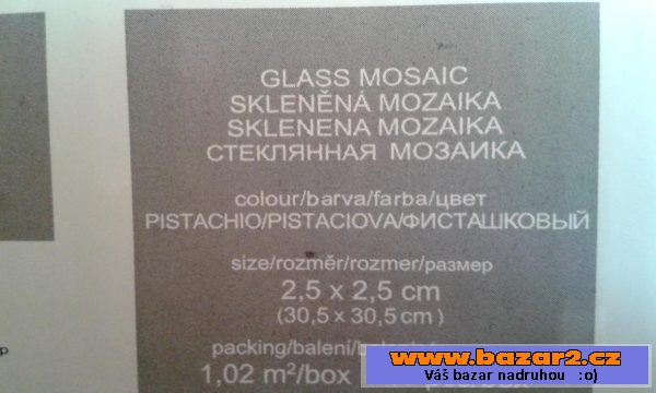 Prodám obklad - skleněná mozaika