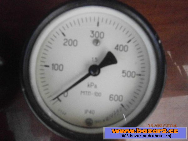 Manometry 2ks 0-600 kPa pr. 100mm