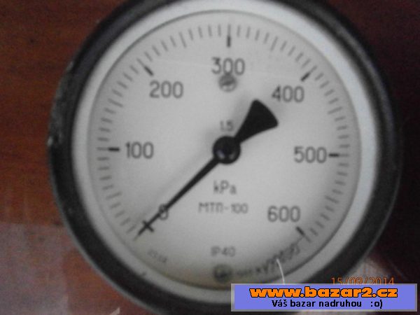 Manometry 2ks 0-600 kPa pr. 100mm