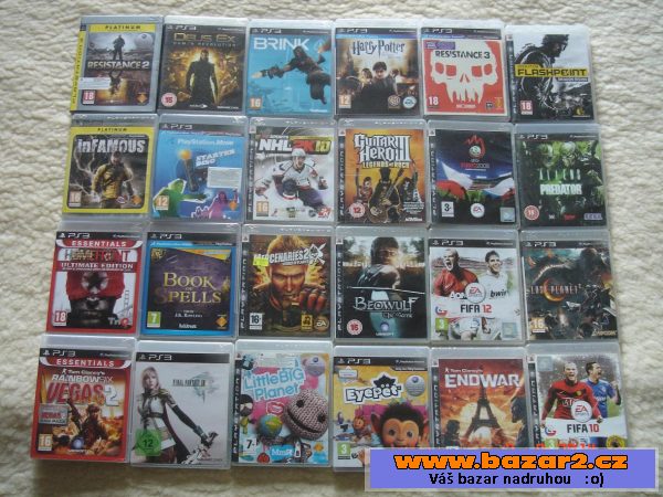 Zánovní PS3 slim + sbírka her