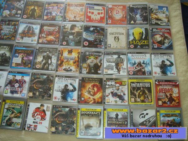 Rozprodávám asi sto her na PS3 + PS
