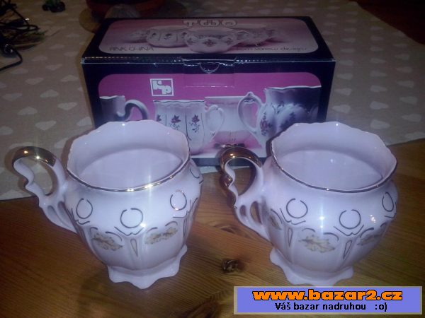 2x originál hrnek - porcelán Chodov