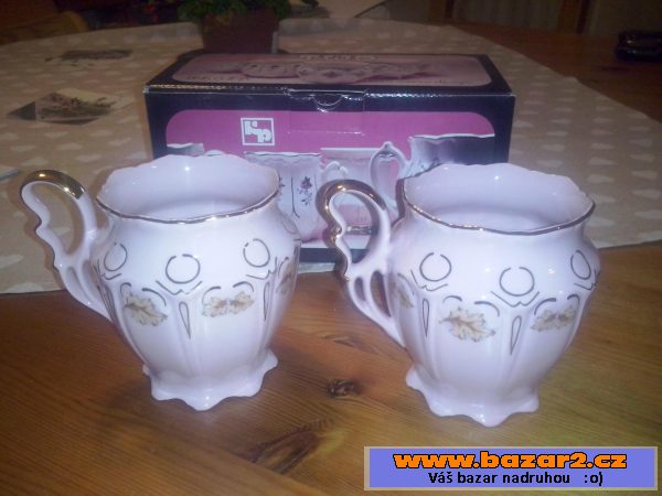 2x originál hrnek - porcelán Chodov