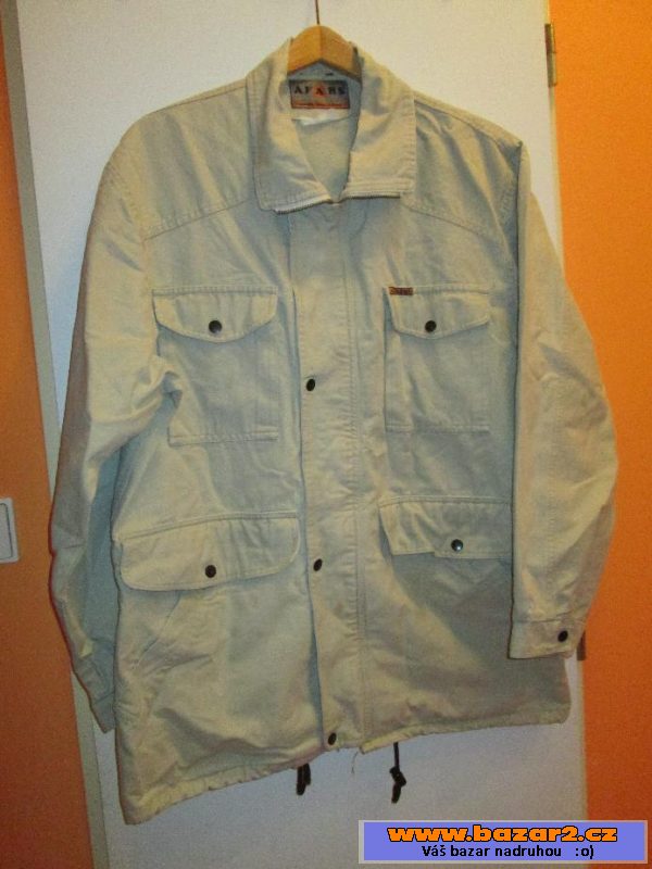 Pánská parka světlá khaki Afars