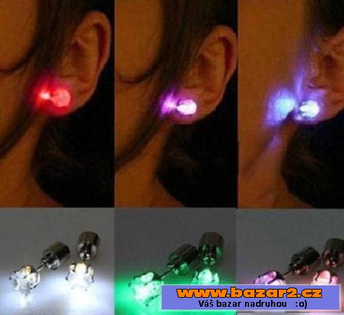 LED svítící náušnice