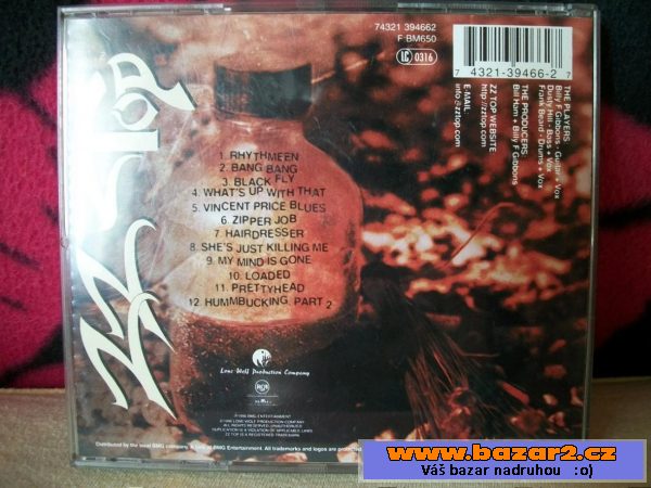 CD ZZ TOP Rhytmeen