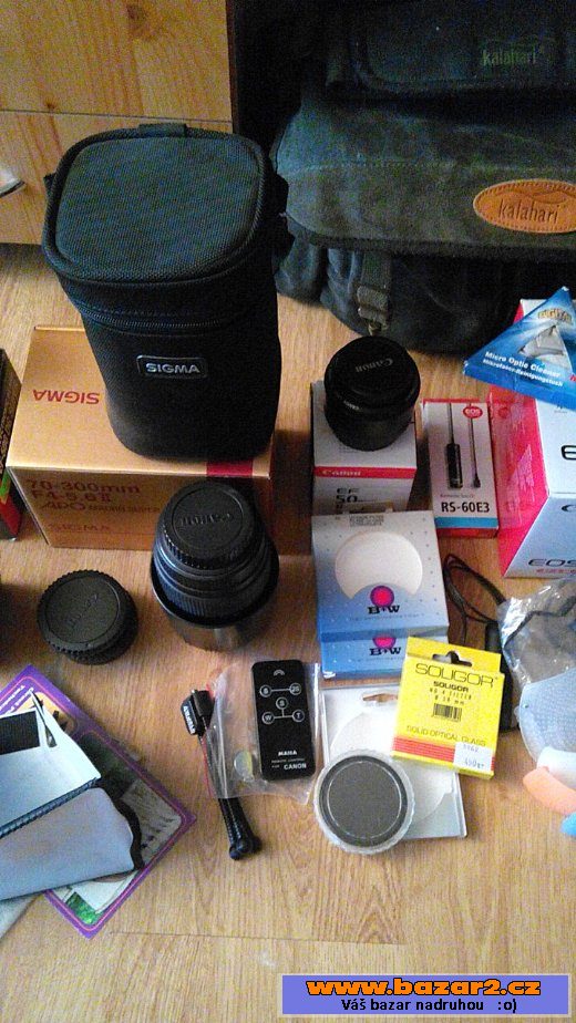 Kompletní vybavení fotografa
