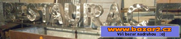 Reklamní nápis Restaurace.