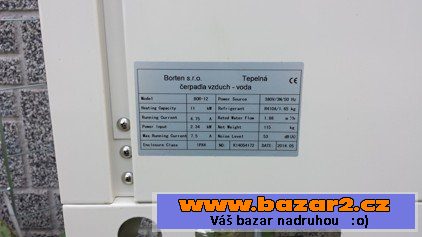 TEPELNÉ ČERPADLO BOR-12XB - 11 kW