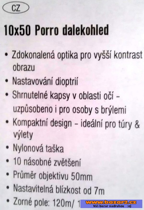 Dalekohled 10x50 