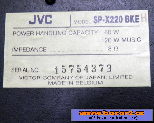 Reprobedny JVC SP-X220.