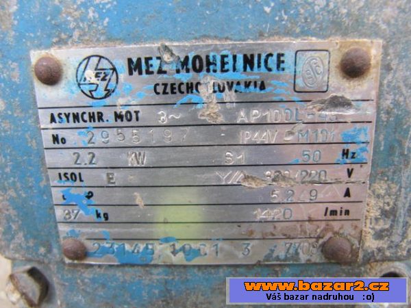 Elektomotor 2,2kW 1.430 otáček 