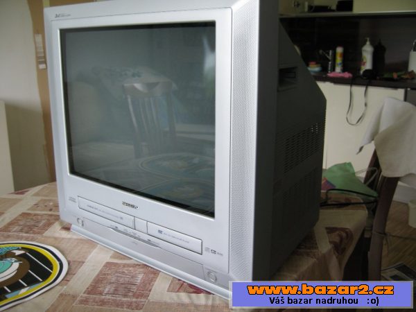 TV    SHARP  54  vč.  DVD  a   VHS