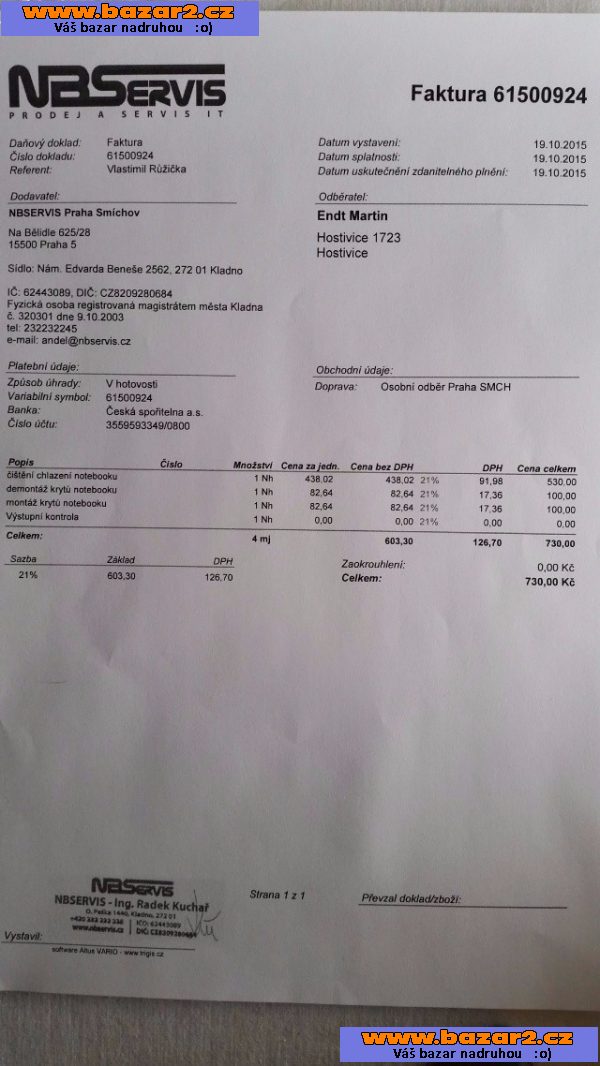 Notebook HP systémem W10