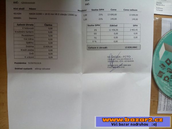 Digitální zrcadlovka D3300