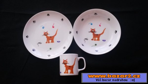 Ručně malovaný dětský porcelán