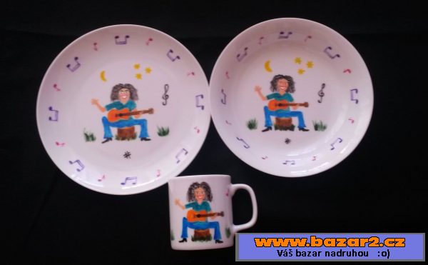 Ručně malovaný dětský porcelán