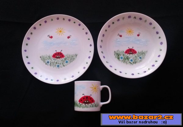 Ručně malovaný dětský porcelán